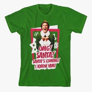 Elf the movie boys size large Christmas T-Shirt NWOT